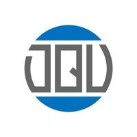 dqv-Brief-Logo-Design auf weißem Hintergrund. dqv creative initials circle logo-konzept. dqv Briefgestaltung. vektor