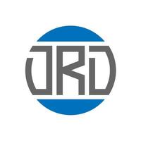 drd-Brief-Logo-Design auf weißem Hintergrund. drd creative initials circle logo-konzept. drd Briefgestaltung. vektor