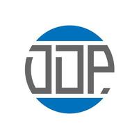 ddp-Brief-Logo-Design auf weißem Hintergrund. ddp creative initials circle logo-konzept. ddp Briefgestaltung. vektor