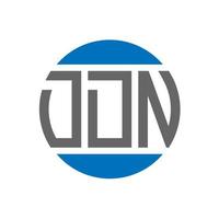 Ddn-Brief-Logo-Design auf weißem Hintergrund. ddn kreative Initialen Kreis Logo-Konzept. ddn Briefgestaltung. vektor