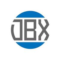 dbx brev logotyp design på vit bakgrund. dbx kreativ initialer cirkel logotyp begrepp. dbx brev design. vektor