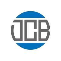 dcb brev logotyp design på vit bakgrund. dcb kreativ initialer cirkel logotyp begrepp. dcb brev design. vektor