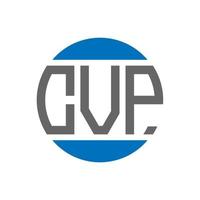 cvp-Brief-Logo-Design auf weißem Hintergrund. cvp creative initials circle logo-konzept. cvp Briefgestaltung. vektor