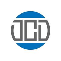 dcd-Buchstaben-Logo-Design auf weißem Hintergrund. dcd creative initials circle logo-konzept. dcd-Briefgestaltung. vektor