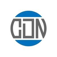CDN-Brief-Logo-Design auf weißem Hintergrund. cdn creative initials circle logo-konzept. CDN-Briefgestaltung. vektor