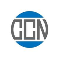 ccn-Brief-Logo-Design auf weißem Hintergrund. ccn creative initials circle logo-konzept. ccn Briefgestaltung. vektor
