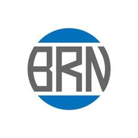 brn brev logotyp design på vit bakgrund. brn kreativ initialer cirkel logotyp begrepp. brn brev design. vektor