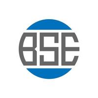 BS-Brief-Logo-Design auf weißem Hintergrund. bse kreative initialen kreis logo-konzept. bse Briefgestaltung. vektor