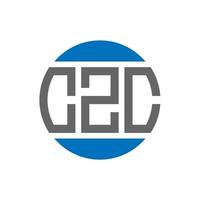 czc brev logotyp design på vit bakgrund. czc kreativ initialer cirkel logotyp begrepp. czc brev design. vektor