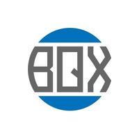 bqx brev logotyp design på vit bakgrund. bqx kreativ initialer cirkel logotyp begrepp. bqx brev design. vektor