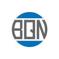 bqn brev logotyp design på vit bakgrund. bqn kreativ initialer cirkel logotyp begrepp. bqn brev design. vektor