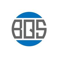 bqs brev logotyp design på vit bakgrund. bqs kreativ initialer cirkel logotyp begrepp. bqs brev design. vektor