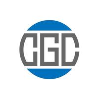 cgc-Brief-Logo-Design auf weißem Hintergrund. cgc creative initials circle logo-konzept. cgc-Briefgestaltung. vektor