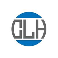 clh brev logotyp design på vit bakgrund. clh kreativ initialer cirkel logotyp begrepp. clh brev design. vektor