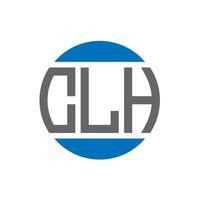 clh-Buchstaben-Logo-Design auf weißem Hintergrund. clh kreative Initialen Kreis Logo-Konzept. clh Briefgestaltung. vektor