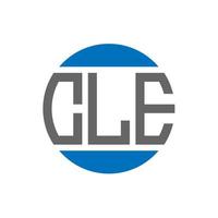cle-Brief-Logo-Design auf weißem Hintergrund. cle kreative initialen kreis logo konzept. Cle Briefgestaltung. vektor