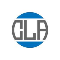 cla brev logotyp design på vit bakgrund. cla kreativ initialer cirkel logotyp begrepp. cla brev design. vektor