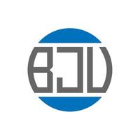 bjv-Brief-Logo-Design auf weißem Hintergrund. bjv kreative initialen kreis logokonzept. bjv Briefgestaltung. vektor