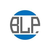 blp brev logotyp design på vit bakgrund. blp kreativ initialer cirkel logotyp begrepp. blp brev design. vektor