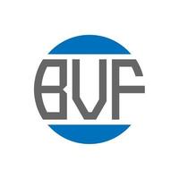 bvf-Brief-Logo-Design auf weißem Hintergrund. bvf kreative Initialen Kreis Logo-Konzept. bvf Briefgestaltung. vektor