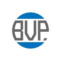 bvp-Brief-Logo-Design auf weißem Hintergrund. bvp creative initials circle logo-konzept. bvp Briefgestaltung. vektor