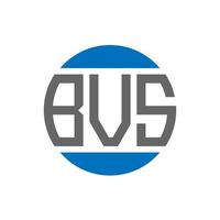 bvs-Brief-Logo-Design auf weißem Hintergrund. bvs creative initials circle logo-konzept. bvs Briefgestaltung. vektor