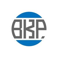 bkp brev logotyp design på vit bakgrund. bkp kreativ initialer cirkel logotyp begrepp. bkp brev design. vektor