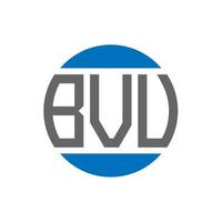 bvu brev logotyp design på vit bakgrund. bvu kreativ initialer cirkel logotyp begrepp. bvu brev design. vektor