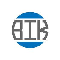 bik brev logotyp design på vit bakgrund. bik kreativ initialer cirkel logotyp begrepp. bik brev design. vektor