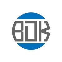 bdk-Brief-Logo-Design auf weißem Hintergrund. bdk kreative Initialen Kreis Logo-Konzept. bdk Briefgestaltung. vektor