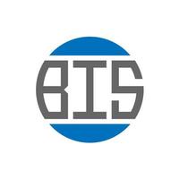 bis brev logotyp design på vit bakgrund. bis kreativ initialer cirkel logotyp begrepp. bis brev design. vektor