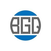 bgq brev logotyp design på vit bakgrund. bgq kreativ initialer cirkel logotyp begrepp. bgq brev design. vektor