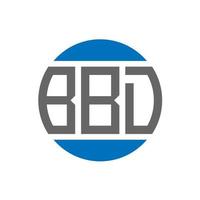 bbd brev logotyp design på vit bakgrund. bbd kreativ initialer cirkel logotyp begrepp. bbd brev design. vektor