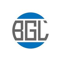 bgl brev logotyp design på vit bakgrund. bgl kreativ initialer cirkel logotyp begrepp. bgl brev design. vektor