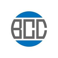 bcc brev logotyp design på vit bakgrund. bcc kreativ initialer cirkel logotyp begrepp. bcc brev design. vektor