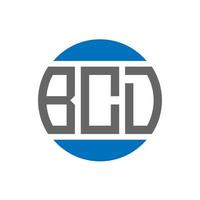 bcd brev logotyp design på vit bakgrund. bcd kreativ initialer cirkel logotyp begrepp. bcd brev design. vektor