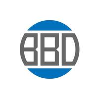 bbo brev logotyp design på vit bakgrund. bbo kreativ initialer cirkel logotyp begrepp. bbo brev design. vektor