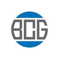 bcg brev logotyp design på vit bakgrund. bcg kreativ initialer cirkel logotyp begrepp. bcg brev design. vektor