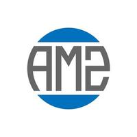 amz brev logotyp design på vit bakgrund. amz kreativ initialer cirkel logotyp begrepp. amz brev design. vektor