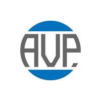 avp brev logotyp design på vit bakgrund. avp kreativ initialer cirkel logotyp begrepp. avp brev design. vektor