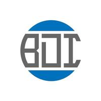 bdi-Brief-Logo-Design auf weißem Hintergrund. bdi creative initials circle logo-konzept. bdi Briefgestaltung. vektor