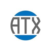 atx brev logotyp design på vit bakgrund. atx kreativ initialer cirkel logotyp begrepp. atx brev design. vektor