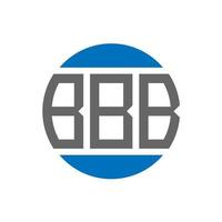 bbb brev logotyp design på vit bakgrund. bbb kreativ initialer cirkel logotyp begrepp. bbb brev design. vektor