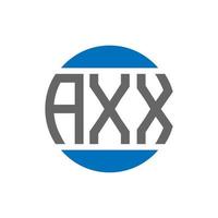 axx-Buchstaben-Logo-Design auf weißem Hintergrund. axx creative initials circle logo-konzept. axx Briefgestaltung. vektor