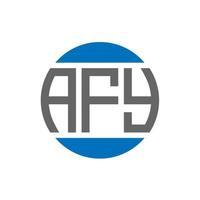 afy-Buchstaben-Logo-Design auf weißem Hintergrund. afy kreative Initialen Kreis Logo-Konzept. ein tolles Briefdesign. vektor