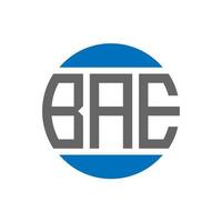 bae brev logotyp design på vit bakgrund. bae kreativ initialer cirkel logotyp begrepp. bae brev design. vektor