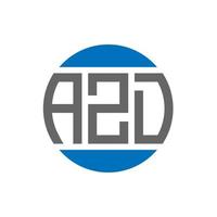 azd brev logotyp design på vit bakgrund. azd kreativ initialer cirkel logotyp begrepp. azd brev design. vektor