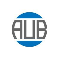 aub brev logotyp design på vit bakgrund. aub kreativ initialer cirkel logotyp begrepp. aub brev design. vektor