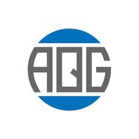 aqg brev logotyp design på vit bakgrund. aqg kreativ initialer cirkel logotyp begrepp. aqg brev design. vektor