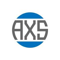 Axt-Buchstaben-Logo-Design auf weißem Hintergrund. Axt kreative Initialen Kreis Logo-Konzept. Axt-Buchstaben-Design. vektor